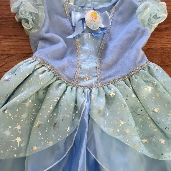 Disney baby Princess Cinderellablue Dresscostume baby girl size 9M VGUC